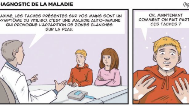 bande dessinée vitiligo